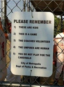 good sportsmanship sign in Metropolis, Illinois