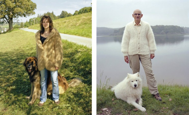 So I was kind of joking. But this is apparently a real thing. There is even an eHow article on how to knit a dog hair sweater.