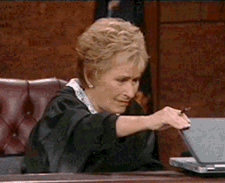 judge judy laptop disgusted